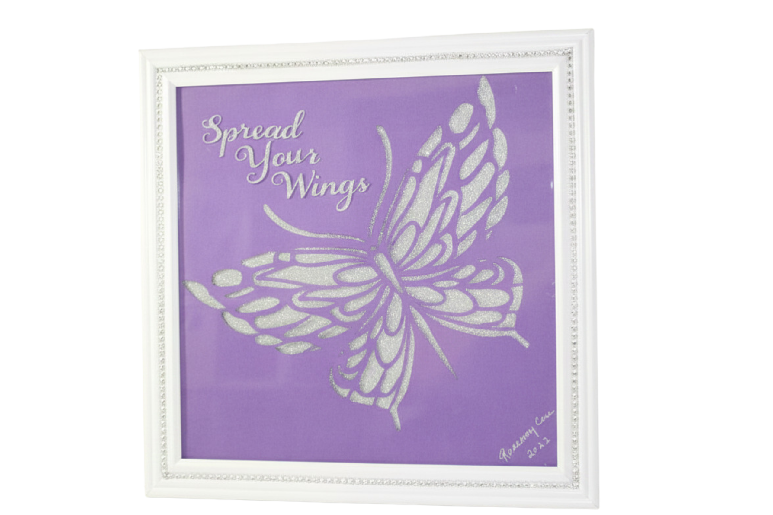 Spread Your Wings crystal butterfly art by Rosemary Carr